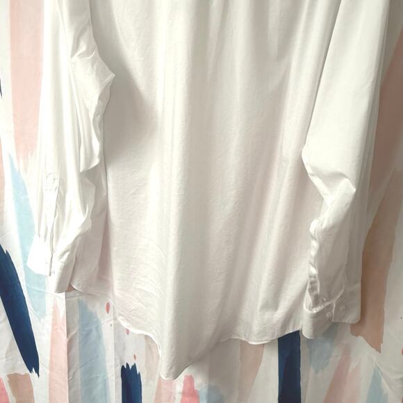 NWOT Lorenzo Uomo Performance Stretch Trim Fit Long Sleeve Button Front Shirt - Picture 7 of 10